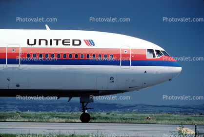 N1833U, United Airlines UAL, Douglas DC-10-10, (SFO)
