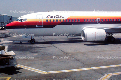 N306AC, Air California ACL, Boeing 737-3A4, 737-300 series, CFM56, CFM56-3B2