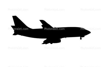 Boeing 737-293 silhouette, shape, logo