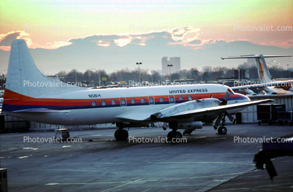 Convair 580, Denver Stapleton, United Airlines UAL, N5814