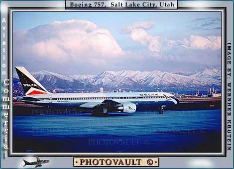 N620DL, Boeing 757-232, Delta Air Lines, Wasatch Mountains, 757-200 series