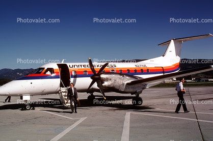 N271UE, Embraer EMB-120RT Brasilia, United Express, Westair, Santa Barbara, California, Airstair