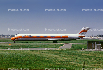 PSA, Pacific Southwest Airlines, McDonnell Douglas MD-81, N10029, JT8D-217, JT8D
