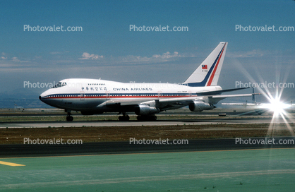 Boeing 747SP, B-1880, (SFO), China Airlines CAL, Boeing 747-SP09, 747SP, JT9D, JT9D-7A