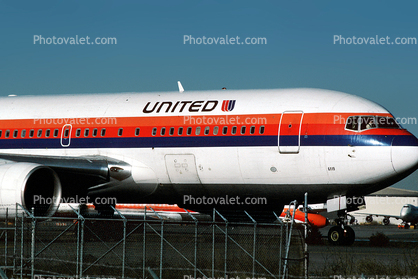 United Airlines UAL, Boeing 767, San Francisco International Airport (SFO)