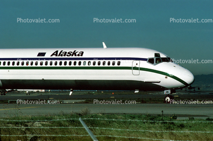 N785JA, McDonnell Douglas MD-82, Alaska Airlines ASA, (SFO), JT8D-217C, JT8D