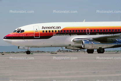 N469AC, Boeing 737-293, 737-200 series, (SFO), Air California ACL converting to American Airlines AAL, JT8D-7A, JT8D