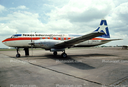 N94279, Texas International Airlines TIA, Convair CV-600, 1950s