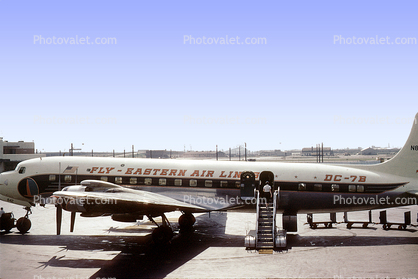 N842D, Douglas DC-7B Seven Seas, Eastern Airlines EAL, 1960, 1960s, Sky Safari