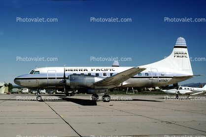 N73121, Sierra Pacific Airlines, Convair CV-580, Tucson International Airport (TUS)