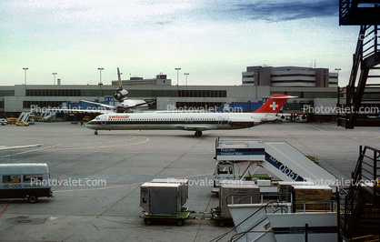 HB-INO, SwissAir, McDonnell Douglas MD-81, DC-9-81