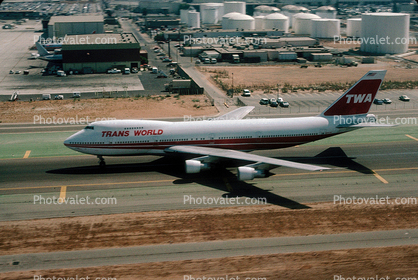 Trans World Airlines TWA, Boeing 747, Fuel Farm