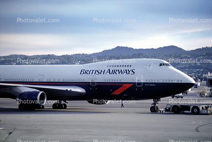 Boeing 747-236B, G-BDXK, City of Canterbury, (SFO), British Airways BAW, RB211