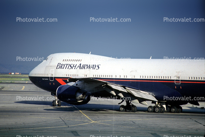 G-BDXK, Boeing 747-236B, City of Canterbury, (SFO), British Airways BAW, RB211