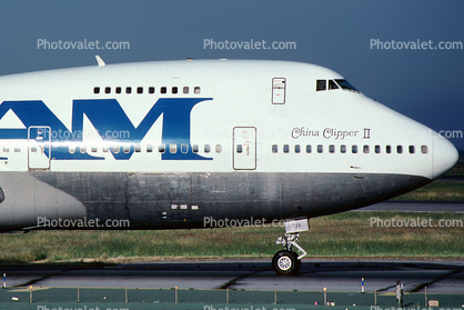 N723PA, China Clipper-II, Boeing 747-212B, 747-200 series, (SFO), Pan American Airways PAA, JT9D-7J, JT9D