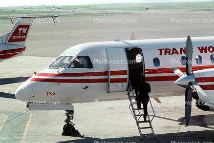 N752BA, Trans World Express, TWA, SAAB 340A