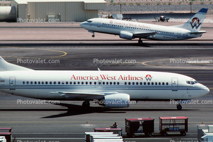 N160AW, Boeing 737-3G7, 737-300 series, America West Airlines AWE, CFM56-3B2, CFM56