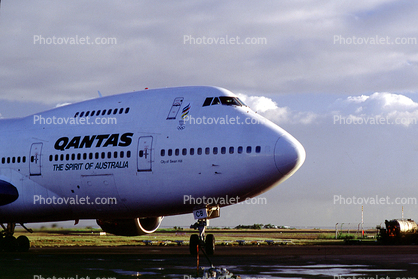 VH-ECB, Qantas Airlines, Boeing 747-238BM, "City of Swan Hill",  747-200 series, Tahiti, RB211