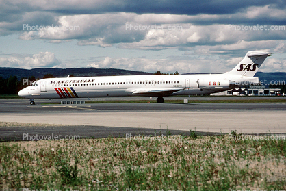 SE-DFU, McDonnell Douglas MD-82, Scandinavian Airline System SAS, JT8D-217C, JT8D