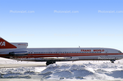 N54332, Trans World Airlines TWA, Boeing 727-231, JT8D-9A, JT8D, March 1993, 727-200 series
