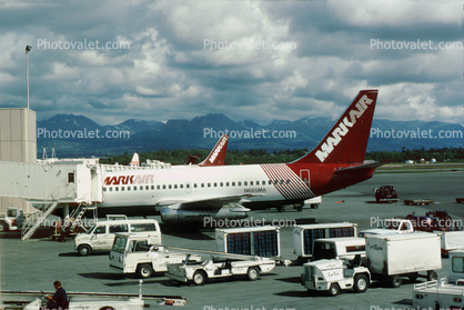 N685MA, MarkAir, Boeing 737-25A, 737-200 series, JT8D