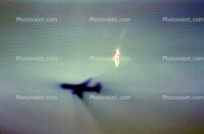Landing Shadow, airborne, flight, flying, Boeing 767, 19/01/1994