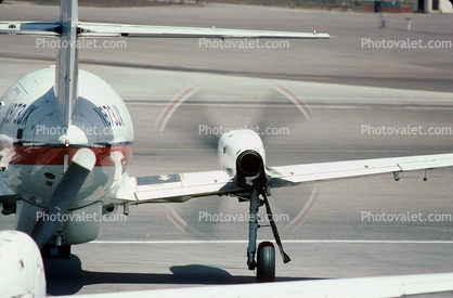 N873JX, spinning propeller, BAE JETSTREAM 3201
