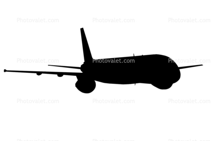 Boeing 757 silhouette, shape, logo