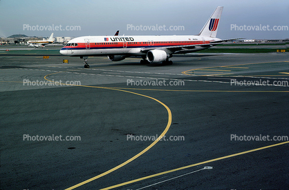 N543UA, ETOPS, United Airlines UAL, Boeing 757-222, 757-200 series, PW2037, PW2000