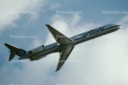 N974AS, Douglas DC-9, Alaska Airlines ASA, Taking-Off, JT8D, JT8D-219