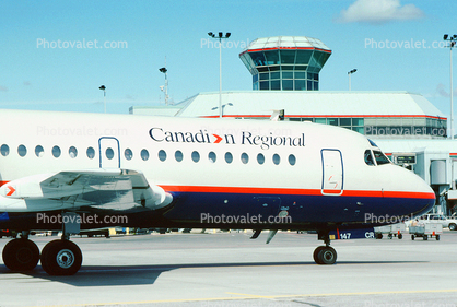 Canadian Regional Airlines, Fokker F-28-1000 Fellowship, C-FOCR, Ground Control Tower