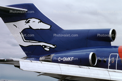 C-GMKF, Boeing 727-227(Adv), Greyhound Air, JT8D, 727-200 series