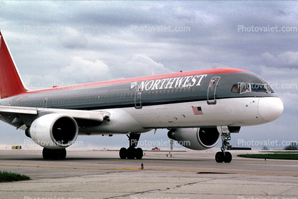 N511US, Boeing 757-251, Northwest Airlines NWA, PW2037, PW2000