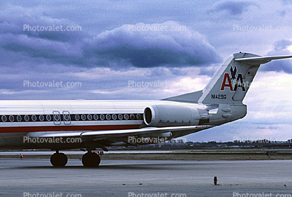 N1429G, American Airlines AAL, Fokker F28-0100, F-100