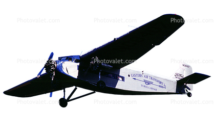 Eastern Airlines EAL, NC8407, Ford Tri-Motor 4-AT-E , photo-object, object, cut-out, cutout