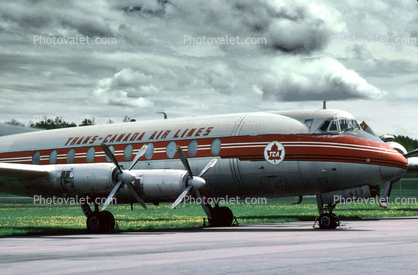 CF-THI, Vickers 757 Viscount, Rockcliffe Airport, (YRO), Ottawa