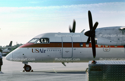 N938HA, US Air Express, De Havilland DHC-8-102, Piedmont Airlines