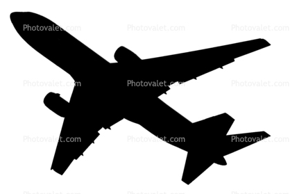 Boeing 767 Silhouette, logo, shape