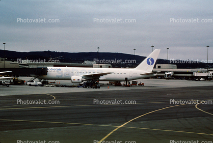 N365CM, Sobelair, jetway, Boeing 767-328ER, CF6-80C2B6F, CF6, Airbridge, 767-300 series