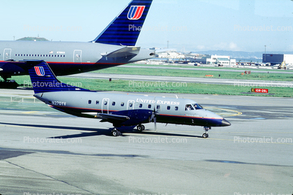 N270YV, United Airlines UAL, Embraer 120RT Brasilia, San Francisco International Airport (SFO)