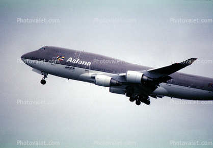 HL7414, Boeing 747-48E(BDSF), Asiana Airlines, (SFO)