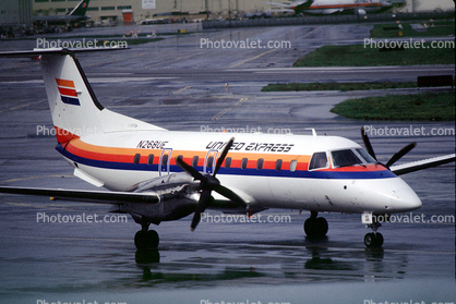 N268UE, Embraer EMB-120ER Brasilia, United Express, SkyWest Airlines, (SFO)