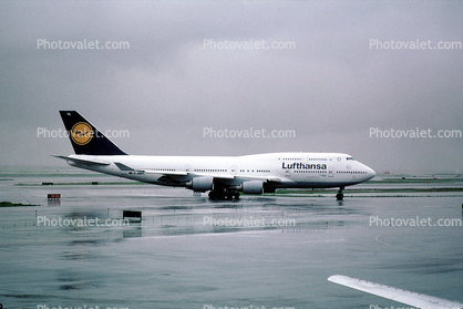 D-ABVL, Boeing 747-430, Lufthansa, 747-400 series, (SFO), Munchen, CF6, CF6-80C2B1F
