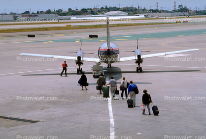 Boarding Passengers, Baggage, Embraer Brasilia EMB-120, Airstair