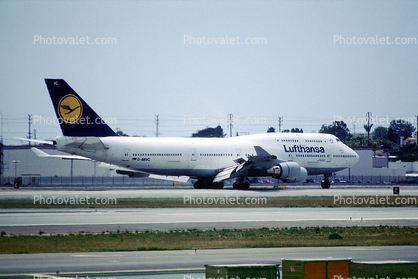D-ABVC, Boeing 747-430, Lufthansa, 747-400 series, LAX, CF6, CF6-80C2B1F