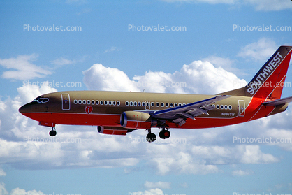 N380SW, Boeing 737-3H4, 737-300 series, Southwest Airlines SWA, CFM56-3B1, CFM56
