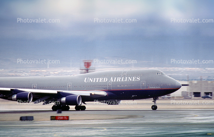 United Airlines UAL, Boeing 747-400 series