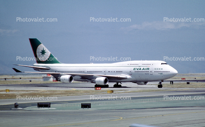 N407EV, Boeing 747-45E, San Francisco International Airport (SFO), Evergreen Group, CF6, CF6-80C2B1F
