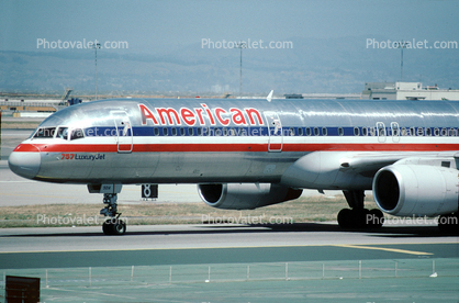 N683A, American Airlines AAL, Boeing 757-223, San Francisco International Airport (SFO), RB211-535E4B, RB211