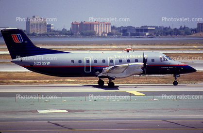 N226SW, Embraer EMB-120ER Brasilia, United Express UAL, San Francisco International Airport, (SFO), PW118